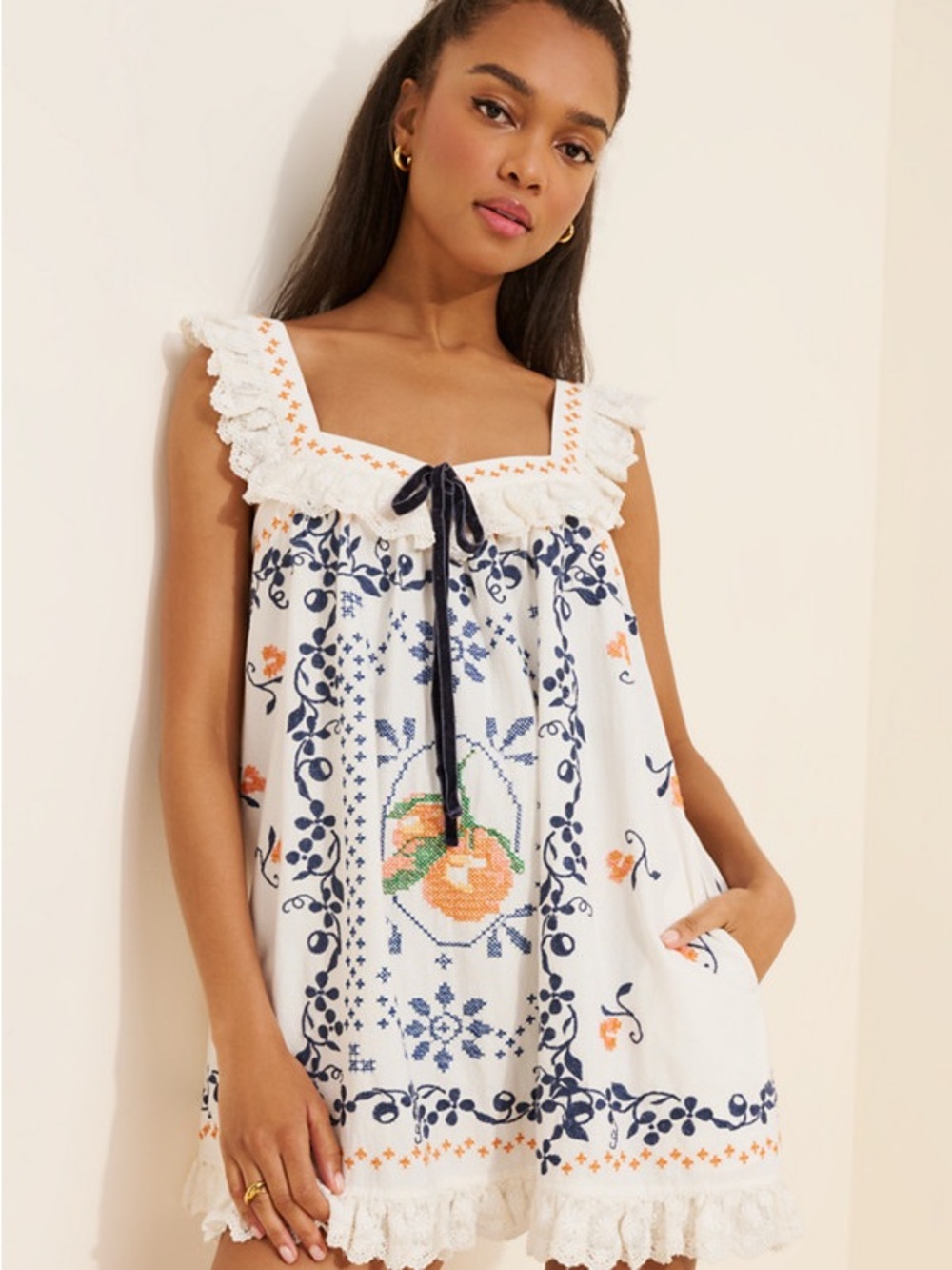 Free People Bali Main Squeeze Mini Dress msrp$228